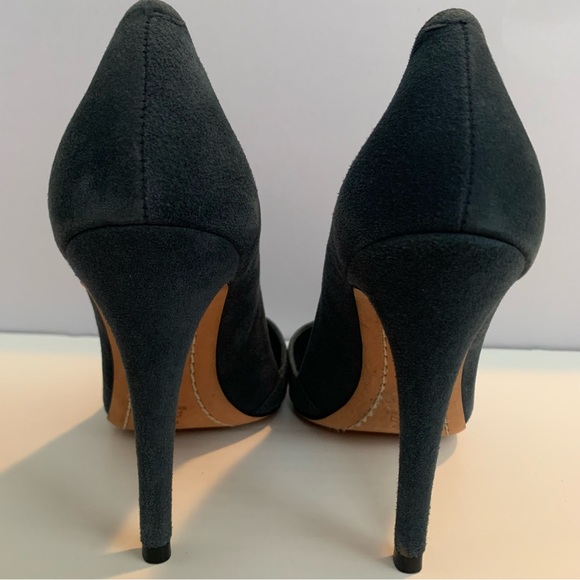 Alice + Olivia Suede Heels~Green~Size 7 - Picture 6 of 6